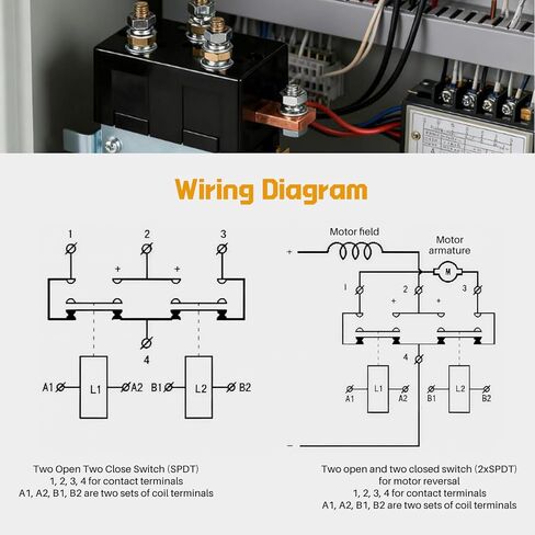DC182 36V عكس المقاولين مع المدمج في الصمامات، 200A للرافعات الشوكية الكهربائية عربة الغولف الآلات الصناعية in Kuwait