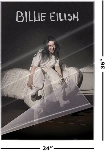Billie Eilish - ملصق موسيقى (عندما ننام جميعًا ، أين نذهب؟ - غلاف الألبوم) (الحجم: 24 "× 36") (دون إطار) in Kuwait