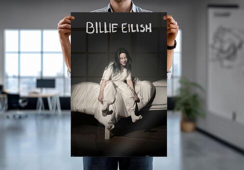 Billie Eilish - ملصق موسيقى (عندما ننام جميعًا ، أين نذهب؟ - غلاف الألبوم) (الحجم: 24 "× 36") (دون إطار) in Kuwait