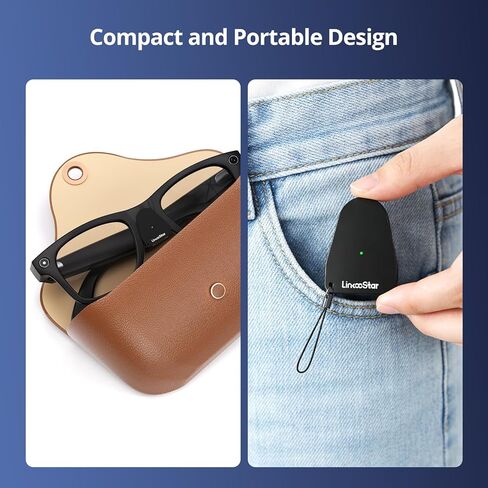 Charging Adapter for RayBan Meta Smart Glasses, USB C Charger Compatible with Meta Gen 1/2 Wayfarer Skyler Headliner Oakley Meta HSTN, Portable Charger with LED Indicator Overcharge Protection, 2Pack in Kuwait