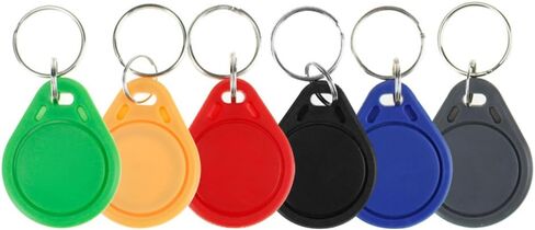13.56MHz RFID Key Fob Grey, ABS Waterproof Key Tag for Office Staff, Durable Access Control Keychain (50-Pack) in Saudi Arabia