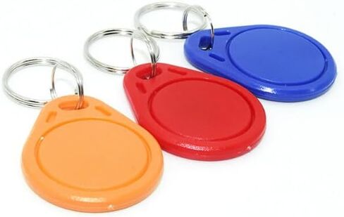 13.56MHz RFID Key Fob Grey, ABS Waterproof Key Tag for Office Staff, Durable Access Control Keychain (50-Pack) in Saudi Arabia