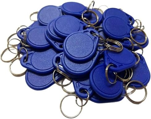 13.56MHz RFID Key Fob Grey, ABS Waterproof Key Tag for Office Staff, Durable Access Control Keychain (50-Pack) in Saudi Arabia