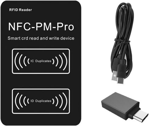 قارئ شريحة ذكية لتحديد الهوية بموجات الراديو PM PRO فك التشفير + 5 XUID سلسلة مفاتيح NFC ناسخة مفتاح 13.56 ميجا هرتز 125 كيلو هرتز شارة كتابة رمز معرف IC علامة استنساخ in Kuwait