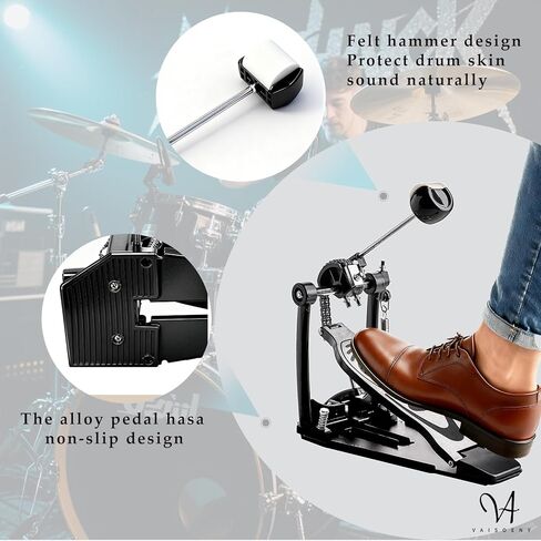 دواسة طبلة الجهير، دواسة طبلة مزدوجة السلسلة لطبل الجهير ومجموعة الطبل (V-DC-VZ14) in Kuwait