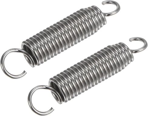 Generic Drum Foot Pedal Spring Stainless Steel for Drum Tuner Drum Pedals Drum Kit Accessories 2pcs Silver in Saudi Arabia