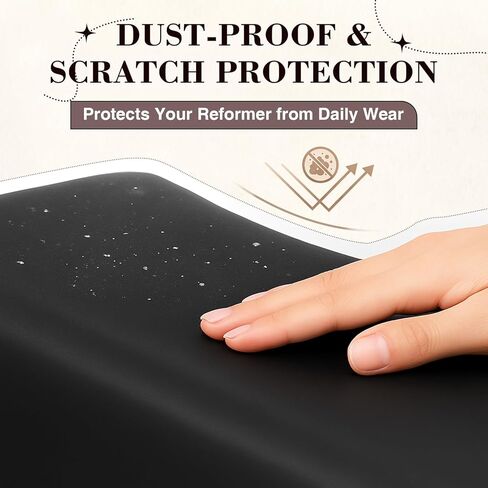 Pilates Reformer Protective Cover Dustproof Waterproof Oxford Fabric with Elastic Edge 2 Handles Drawstring Reformer Machine Cover for Indoor Outdoor Gym Home Yoga Studio,95 x 30 x 22 Inch in Kuwait