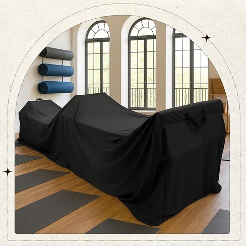 Pilates Reformer Protective Cover Dustproof Waterproof Oxford Fabric with Elastic Edge 2 Handles Drawstring Reformer Machine Cover for Indoor Outdoor Gym Home Yoga Studio,95 x 30 x 22 Inch in Kuwait