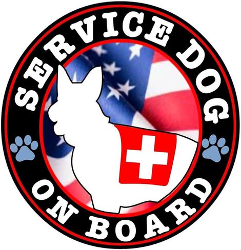 Kramer Service Dog On Board Sticker for Car Vinyl Decal Truck Window Car Bumper Sticker (4" Set of 2) in Saudi Arabia