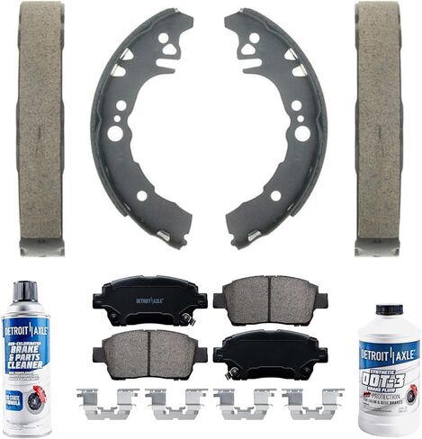 Detroit Axle-Brake Kit for 2001-2005 Toyota Echo 2002 2003 2004 Ceramic Prake Brake Palcs Prake Semi-Metallic Shoes Prake in Saudi Arabia