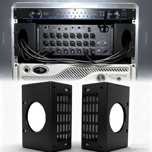 طقم حامل حامل جيد التهوية لـ Behringer XR16، XR18، SD18 - متوافق مع خلاطات Midas MR16، MR18 | إدارة الكابلات | يتضمن أدوات التركيب in Kuwait