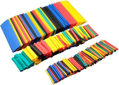 164Pcs Multicolor Electric Insulation Heat Shrink Tube Wire Shrink Wrap Assortment Kit Eco-Friendly Material 8 Sizes Heat Shrink Tubing Kit,Heat-Shrink Tubing,Industrial Tubing,Wiring and Connecting in Kuwait