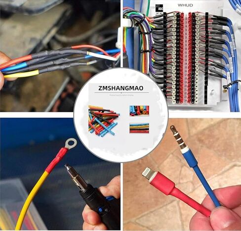 164Pcs Multicolor Electric Insulation Heat Shrink Tube Wire Shrink Wrap Assortment Kit Eco-Friendly Material 8 Sizes Heat Shrink Tubing Kit,Heat-Shrink Tubing,Industrial Tubing,Wiring and Connecting in Kuwait