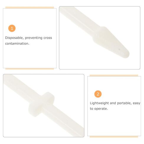 10pcs Grinding Pestle for 1.5ml Centrifuge Tubes, Plastic Mixing Sticks, Laboratory Epoxy Resin Mixing Tools for Tissue Samples and Buffer Preparation in Kuwait