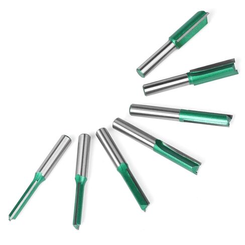8mm Shank 3-25mm Double Blade Straight Router Bit Slotting Cutter Tungsten Steel Trimming Machine Cutter Woodworking Tools 1Pcs(8X18X30) in Saudi Arabia