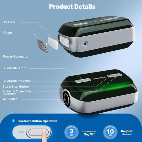 جهاز كهربائي مضاد للشخير للنوم، سدادة ذكية للشخير مع اهتزاز لطيف، مساعد نوم قابل للتعديل لراحة أفضل، مريح يمكن ارتداؤه للمنزل والسفر in Kuwait
