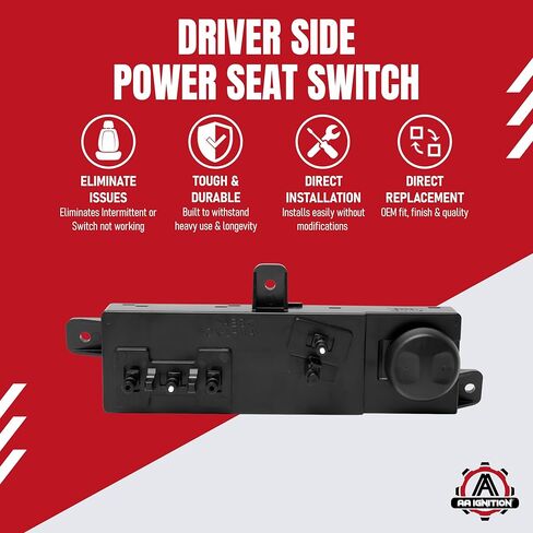 Replacement Power Seat Switch Driver Side - Replaces PSW5 - Compatible with Ford, Lincoln & Mercury Vehicles - Edge, Escape, Explorer, F-150, F-250 & F-350 Super Duty, Milan, Mountaineer, MKX, Mariner in Kuwait