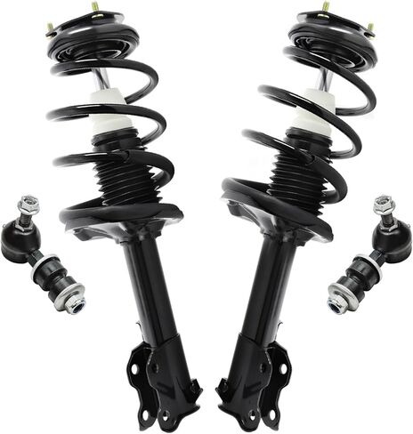 Detroit Axle - 2.0L Front Struts Sway Bars for Hyundai 2017 Elantra, 2 Struts with Coil Spring 2 Sway Bar End Links Replacement Suspension Kit in Saudi Arabia