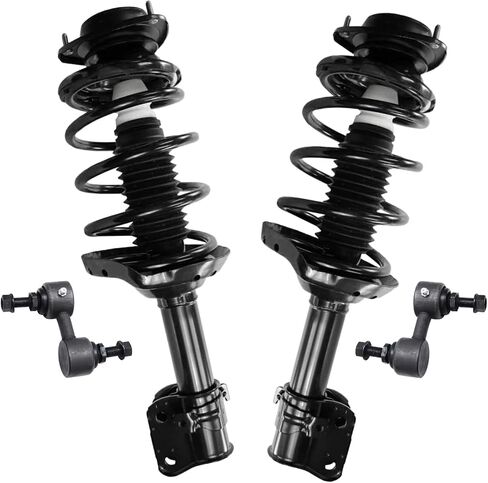 Detroit Axle - 2.0L Front Struts Sway Bars for Hyundai 2017 Elantra, 2 Struts with Coil Spring 2 Sway Bar End Links Replacement Suspension Kit in Saudi Arabia