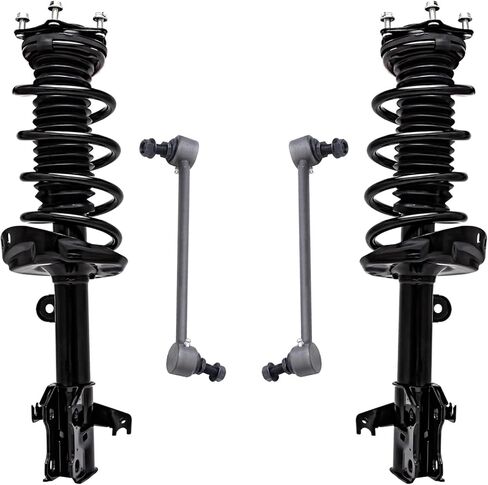 Detroit Axle - 2.0L Front Struts Sway Bars for Hyundai 2017 Elantra, 2 Struts with Coil Spring 2 Sway Bar End Links Replacement Suspension Kit in Saudi Arabia