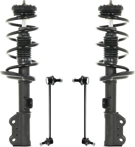 Detroit Axle - 2.0L Front Struts Sway Bars for Hyundai 2017 Elantra, 2 Struts with Coil Spring 2 Sway Bar End Links Replacement Suspension Kit in Saudi Arabia