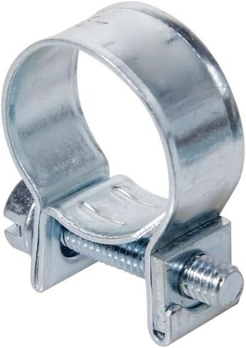10PCS Adjustable Stainless Steel Hose Clamps - Durable Pipe Clips for Home Renovation and Repair(8-10mm) in Saudi Arabia