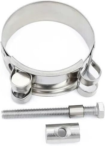 304 Stainless Steel Adjustable Hose Pipe Clamp - corrode Resistant Tube Clamp for Exhaust, Water, and Pipes - 1PCS(44-47mm) in Saudi Arabia
