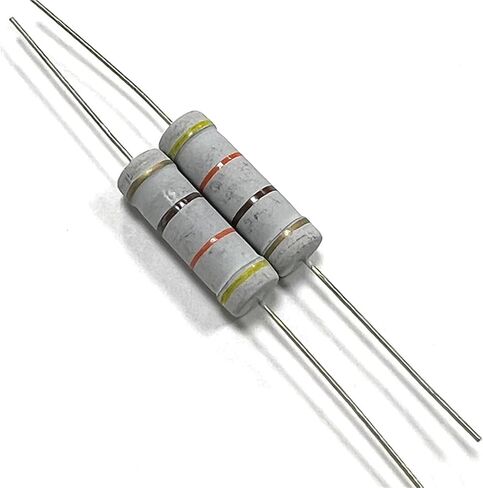10Pcs 5W 5% 4R3 43R 430R 4K3 43K 430K 4.3 43 430 R K Ohm 1R-1M Carbon Film Resistor 4.3R(CF 5W 39K 10pcs) in Kuwait