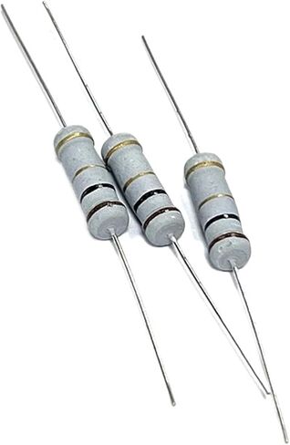 2W Carbon Film Resistor 0.1R 1R 10R 100R 1K 10K 100K 1M 0.1 1 10 100 R K Ohm 5% Resistance 0.1R~1M 20Pcs(CF 2W 75R 20pcs) in Kuwait