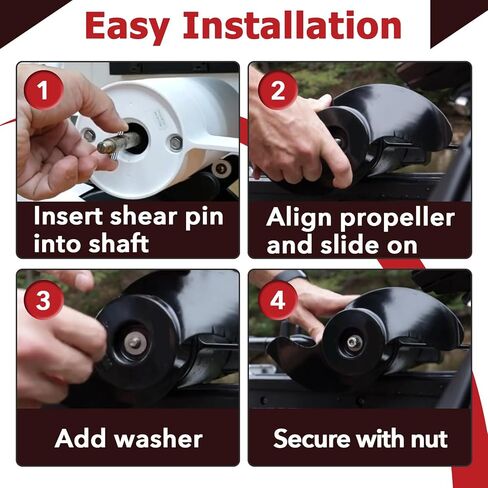 MKP-32 Trolling Motor Propeller Compatible with Minn Kota 3-5/8" Motor Diamete, Weedless Wedge 2 Prop Replacement for 80-202lb Thrust, Replace Part Number 2091160 1865017 1378131 in Kuwait