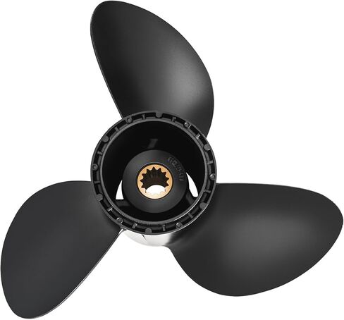11 3/4 x 17 Aluminum Outboard Boat Propeller for BRP Johnson Evinrude OMC Stern Drive 40-50HP, 13 Spline Tooth, 176422, Compatible with Evinrude 40HP 50HP, 4 Stroke, RH in Kuwait