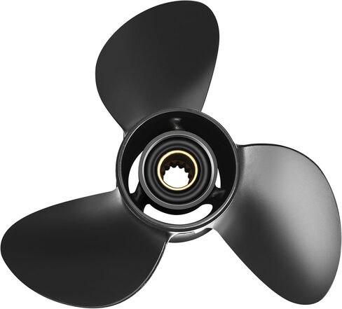 11 3/4 x 17 Aluminum Outboard Boat Propeller for BRP Johnson Evinrude OMC Stern Drive 40-50HP, 13 Spline Tooth, 176422, Compatible with Evinrude 40HP 50HP, 4 Stroke, RH in Kuwait