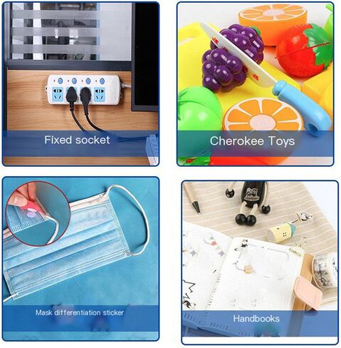 700pcs (350 Pairs) Self Adhesive Dots Hook & Loop Dots Sticky Back for School Classroom Office Home(Transparent) in Saudi Arabia