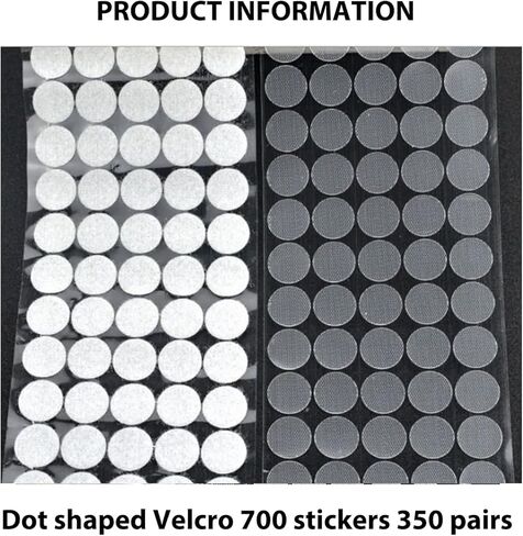 700pcs (350 Pairs) Self Adhesive Dots Hook & Loop Dots Sticky Back for School Classroom Office Home(Transparent) in Saudi Arabia