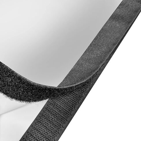 Window Screen Frame Border Tape Self Adhesive Hook and Loop Strip for DIY Net Mesh Screen Edging Strips (20'Black) in Saudi Arabia
