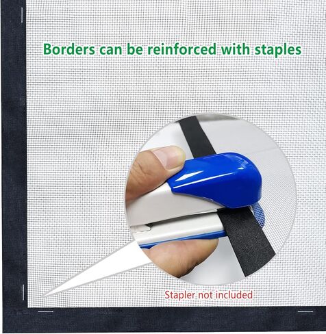 Window Screen Frame Border Tape Self Adhesive Hook and Loop Strip for DIY Net Mesh Screen Edging Strips (20'Black) in Saudi Arabia