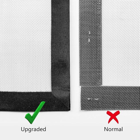 Window Screen Frame Border Tape Self Adhesive Hook and Loop Strip for DIY Net Mesh Screen Edging Strips (20'Black) in Saudi Arabia