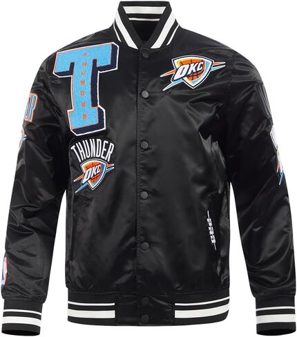 Pro Standard Mens NBA Mash Up Satin Jacket in Saudi Arabia
