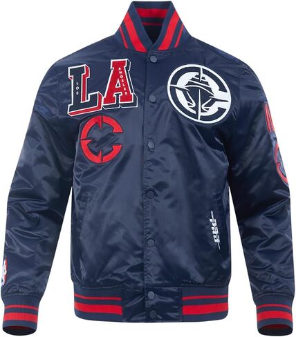 Pro Standard Mens NBA Mash Up Satin Jacket in Saudi Arabia