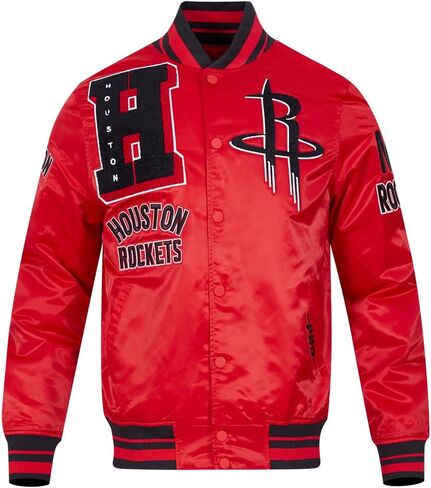 Pro Standard Mens NBA Mash Up Satin Jacket in Saudi Arabia