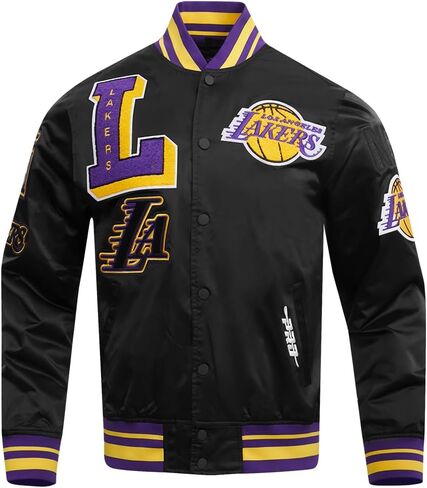 Pro Standard Mens NBA Mash Up Satin Jacket in Saudi Arabia
