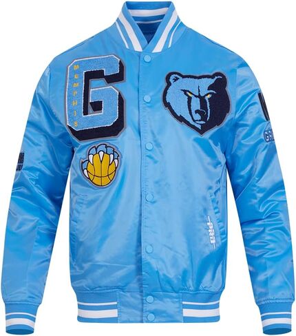 Pro Standard Mens NBA Mash Up Satin Jacket in Saudi Arabia