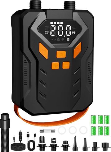 AIRSURE Electric Paddle Board Pump, 20PSI Portable Rechargeable SUP Air Pump, Dual Stage Inflation & Deflation, Auto-Off Air Compressor for Stand Up Paddle Boards, Surfing Kite, Tent, Boat, Kayaks in Saudi Arabia