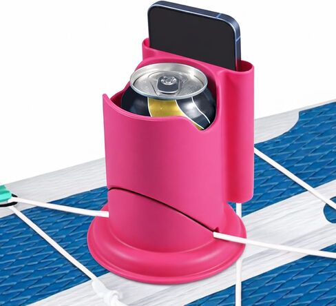 حامل أكواب لوح التجديف، حامل أكواب الكاياك 2 في 1 حامل للمشروبات والهواتف، ملحقات لوح التجديف والكاياك لمغامرات SUP أو التجديف أو صيد الأسماك أو اليوجا أو ركوب الأمواج (أزرق، عبوة واحدة) in Kuwait