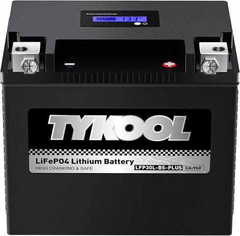 YTX12-BS YTX12 Lithium LiFePO4 Motorcycle Battery,12V 6Ah,360CCA,Built in BMS,Powersports Battery,for ATV, UTV,Scooter,Jet Ski, Snowmobile,Quad, Riding Lawn Mower, Tractor,Polaris Battery in Kuwait