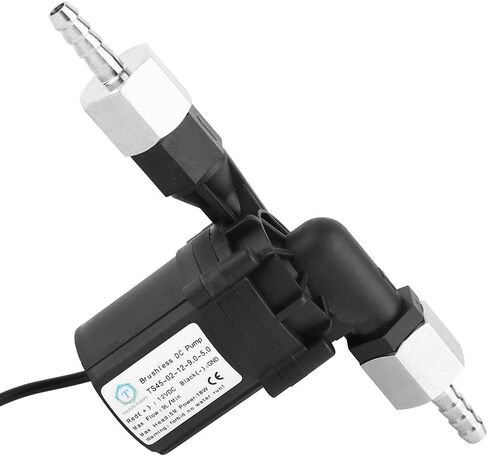 NPT1/2" Beer Circulation Brushless Pump, 18W 5M Head Brushless Motor Pump with 304 Stainless Steel Connector for Home Brewing Beer Liquid Transfer (Power cord DC plug 5.5 * 2. cord 40CM in Saudi Arabia