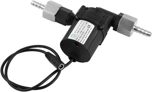NPT1/2" Beer Circulation Brushless Pump, 18W 5M Head Brushless Motor Pump with 304 Stainless Steel Connector for Home Brewing Beer Liquid Transfer (Power cord DC plug 5.5 * 2. cord 40CM in Saudi Arabia