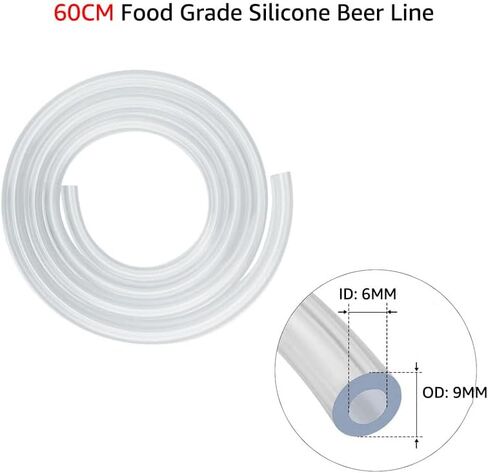 Ball Lock Beer Line Assembly, Picnic Tap Faucet with 60cm Silicone Hose, Beer Dispenser for Corny Keg Soda Dispensing in Saudi Arabia