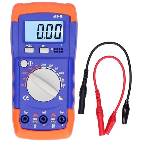 Capacitance Tester, Multifunctional Digital Inductance Meter, High Accuracy, Low Energy Consumption - Backlit LCD Display, Data Retention, Portable Electrical Measurement Tool in Saudi Arabia