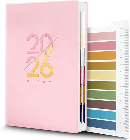 2025 Journal Diary Notebook Planner Memo A5 Monthler Scheduler Daily Planner Paper for Home Office School School Travel Gift Birthday (Blue) in Saudi Arabia